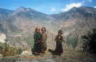 Sherpa children in the mountains, Nepal